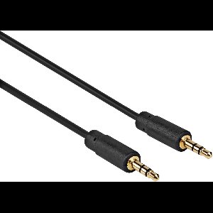 Jack Kabel 3.5 mm - Male to Male - Universeel - Zwart - 1.5 meter - Allteq