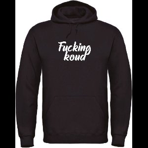 Fucking Koud wintersport hoodie Zwart L - soBAD. | Foute apres ski outfit | kleding | verkleedkleren | wintersporttruien | wintersport dames en heren