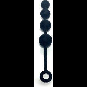 Boneyard (All) Ass Ballz - Clamshell Anal Beads - L black