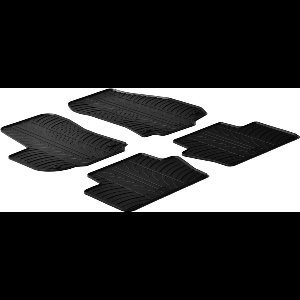 Gledring Rubbermatten passend voor Opel Zafira B 2005-2011 (T profiel 4-delig + montageclips)