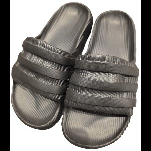 Adidas-style slipper, zwart maat 38-39