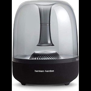 harman/kardon Aura Studio 3 - Elegant, BT draadloze luidspreker met premium design en omgevingsverlichting - zwart