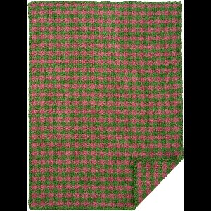 Klippan wollen wiegdeken -Dogtooth - groen roze