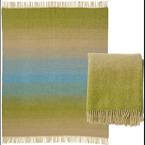 Klippan - Plaid Aurora - Greenish Blue - 100% lamswol - 130cm x 200cm