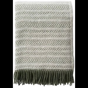 Klippan -plaid - brushed Alm - Pine - 100% lamswol - 130x200cm