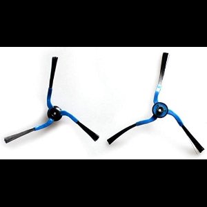 1x Paar Vervangende Zijborstels Gescht voor Samsung Navibot Robotstofzuiger - 2 stuks, kleur Zwart/Blauw