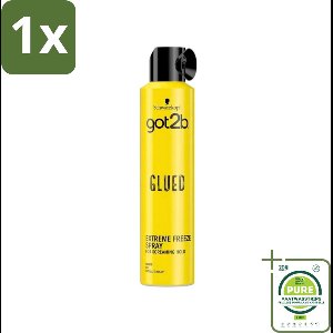 1 x Schwarzkopf - Got2b - Hairspray - Extreme Freeze - Extra Hold & Stylingkracht - 300 ml - Haarspray - Extreme Hold - Bikkelhard - Stylingkracht - Langdurige Styling