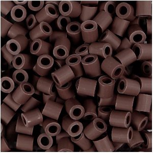 Nabbi strijkkralen BioBeads bruin 3000 stuks milieuvriendelijk.