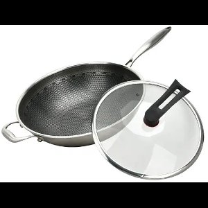 Hongli Hybride Wok - Wokpan - Diameter 32 CM - Anti aanbak - De Rolls Royce onder de Wokpannen!