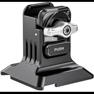 Smartphone statiefhouder met Arca-type basis, 1/4-inch schroefdraad snelkoppeling, Geschikt voor iPhone 16 Pro Max, S25 Ultra smartphonekooi, DJI RS4 Mini, R4 Pro, RS3 Pro, RS2, RSC2, zilver, PA124-zwart