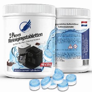 40x 2-in-1 Reinigingstabletten voor Koffiemachine – Universele Extra Sterke Reinigingsformule