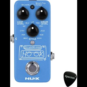 NUX Mini Core Series looper pedaal HOOK DRUM & LOOP | Effectpedaal met Specter Plectrum