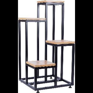 Plantenstandaard Metaal 4 Niveaus 69 cm - Plantenrek voor Bloempotten