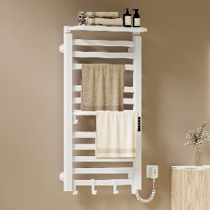 EMKE Elektrische Handdoekradiator - Smart Bediening - Touchscreen & APP - Met Timer - 280W - 100x50cm - Handdoekdroger