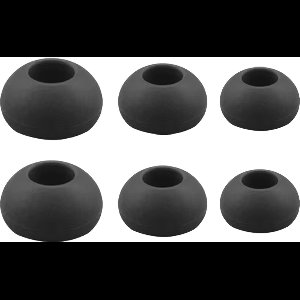 Ibley Siliconen oortips voor JBL Endurance Race/Run/Run2/Run BT2 Zwart - Siliconen Earplug - S/M/L formaat - 3 paar - 3 maten - JBL Race/Run/Run2/Run-BT2 oortips