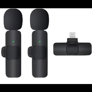 KINSI Draadloze Lavalier Microfoon - Professionele Mini Microfoon voor YouTube, Live Streaming & Vloggen - Met Ruisonderdrukking & Compatibel met Smartphone/PC