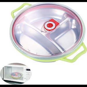 GTB® Magnetron Bord - Magnetron Bakjes met Deksel - Magnetron Bord met Deksel - Groen - 30cm x 30cm x 5cm