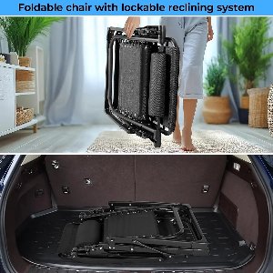 Ligstoel - Tuinstoelen - Strandstoel - Klapstoel - Zero Gravity - Opvouwbare - Draagvermogen van 160KG - Verstelbare met Verwijderbare Kussen, Hoofdsteun en Kopjeshouder m- Tuinset – Campingstoel – Tuinstoel – 2 Stuks - Zwart