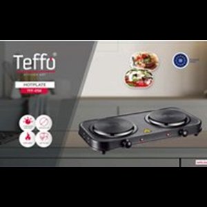 Teffo elektrische kookplaat - 2 pits - zwart
