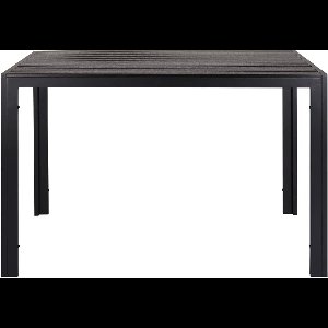 Tuintafel kunststof - 110cm - Voor Balkon, Terras en Tuin - Aluminium frame - Rechthoek - Weerbestedig