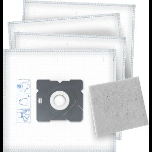 4x Dparts stofzuigerzakken geschikt voor Inventum - inclusief motorfilter - voor SZ150 SZ300 ST306RZA ST306ZZA ST306BZA ST307WZA ST307ZZA ST308WZA ST154RZA MC010
