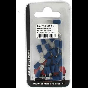 Kabelschoen 4.8 x0.5mm 25 stuks blister