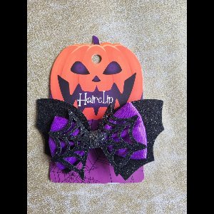 Halloween Hairclip- Vleermuis - Sieraden - Decoratie - 1 paar - Horror- zwart paars