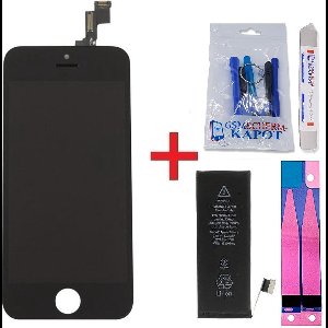 Voor iPhone 5S lcd scherm + batterij - zwart -originele kwaliteit