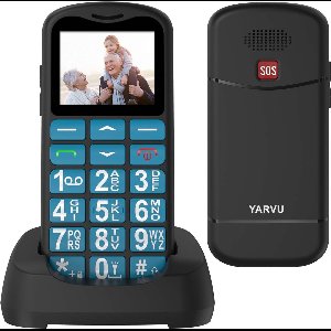 Yarvu - Easy Pro - 4G Senioren Mobiel + Simkaart Geleverd + Oplaadstation - Grote Toetsen - Big Button Mobiele Telefoon - Ouderen
