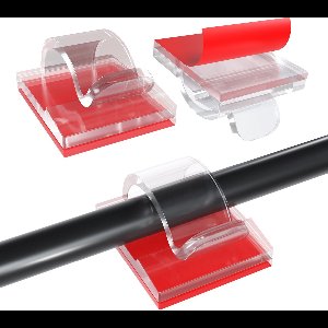 MMOBIEL 120 st Zelfklevende Kabelklemmen – Draadorganisator Transparante Kabelclips – Kabel Management voor Bureau, Muur, Auto, Kantoor, Elektrische Draden etc. – Kabelorganisator Diameter 6,5mm