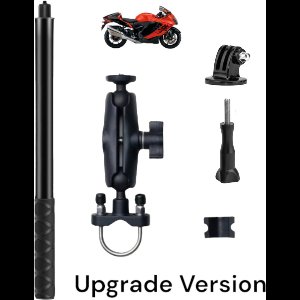Motor kit Mount voor Insta360 - Selfie stick 1.5 - Motor bundle - Insta360 - X4 X3 X2 X - Upgrade Version- Selfistick 1.5 Meter - Motorcycle Mount Kit voor Insta360 X4 X3 Go R Ace - Motorfiets Mount- Insta360 - Pro Motor kit- Invisible Selfie Stick