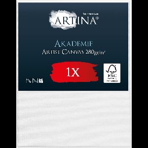 Artina Akademie – Schilderdoeken Canvas 40x50 cm – Spieraam van FSC® Hout – Wit Canvas 100% Katoen – 280 g/m139