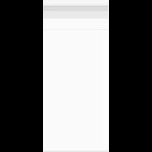 Plastic Zakken 21,4x69,2cm Transparant en Hersluitbaar (100 stuks) | Plastic zak