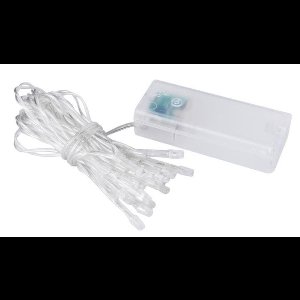 Kerstverlichting - 10 LED's - batterijen - Koud Wit