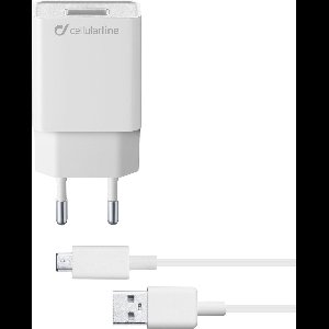 Cellularline ACHSMKIT5WMUSBW oplader voor mobiele apparatuur Binnen Wit