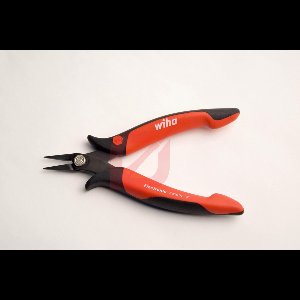 Wiha Puntbektang Electronic smalle, korte kop rechte vorm - 26801