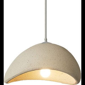 Luxe Hang Lamp - Bruine stenen structuur - Incl Lichtbron