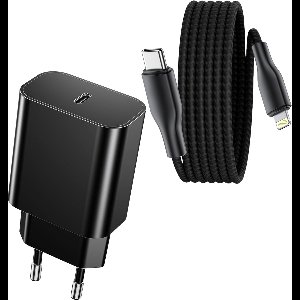 Super Snellader geschikt voor Apple iPhone 14 en iPad met Lightning - 3 Meter Oplader Set