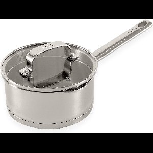 ELLE Gourmet Moderne RVS Sauspan met Deksel - Ø 16 cm - Steelpan - PFAS vrij - Inductie Pan