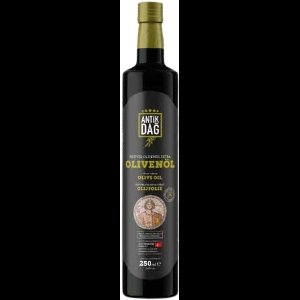 Antik Dağ Extra Vierge Olijfolie – 250 ml Donkere Glazen Fles – Koudgeperst, <0.8% Zuurgehalte, Rijk aan Polyfenolen – Premium Mediterrane Olijfolie