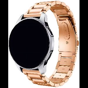 Innerlight® Metal+ - Rose Goud - 22mm Smartwatchband - Metalen Smartwatchbandje - geschikt voor Samsung Galaxy Watch 3 45mm - 46mm - Gear S3 Classic - Frontier - Polar Vantage M M2 V3 Grit X - Garmin Vivoactive 4 - Forerunner 265 - Venu 3 2