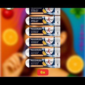 Lucovitaal Neusinhaler - Spaanse Sinaasappel - 6x Voordeelverpakking!