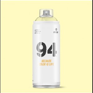 MTN94 Lichtgele spuitverf - 400ml lage druk en matte afwerking