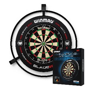 YUOM. Automatisch Dart Scoring Systeem - Incl. Winmau 360 dartbord verlichting - Darts Scorebord voor Autodarts - eenvoudige installatie - Slimme Elektronische Puntentelling Voor Darts - Incl. installatie-hulp - Darts - Zwart