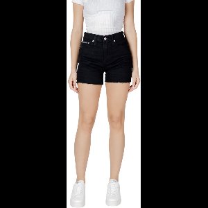 HighWaisted Denim Shorts Wo - Black