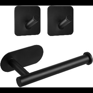 Azomor® Zelfklevende toiletpapierhouder set met haken voor badkamer en keuken