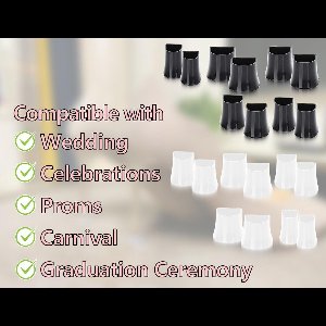 Brenzoos - Hielbeschermers Zool - Rubberen Afdekkingen Schoenen - Reparatieset Zwart & Transparant - 5 Maten, 10 Paar