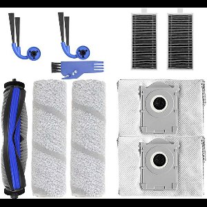 10-delige Accessoires gescht voor Ecovacs X11/X11 PRO/T80S - stofzuiger - met Hoofdborstel, Dweilrollen, Stofzakken, HEPA-filters en Zijborstels voor Optimale Reiniging