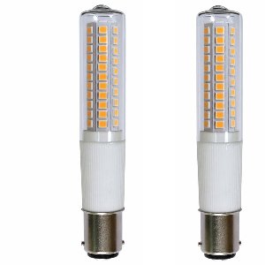 2 stuks | Ledmaxx LED buislamp b15d 8W 840lm 3000K dimbaar | B15d / Ba15d (Ø1,5cm) | Warm Wit | 8 watt | 15.000 Branduren