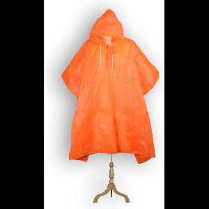 Oranje Regenponcho voor Volwassenen – Unisex Fietsponcho – Voor Dames & Heren - Gebruik Het ook Voor Halloween!